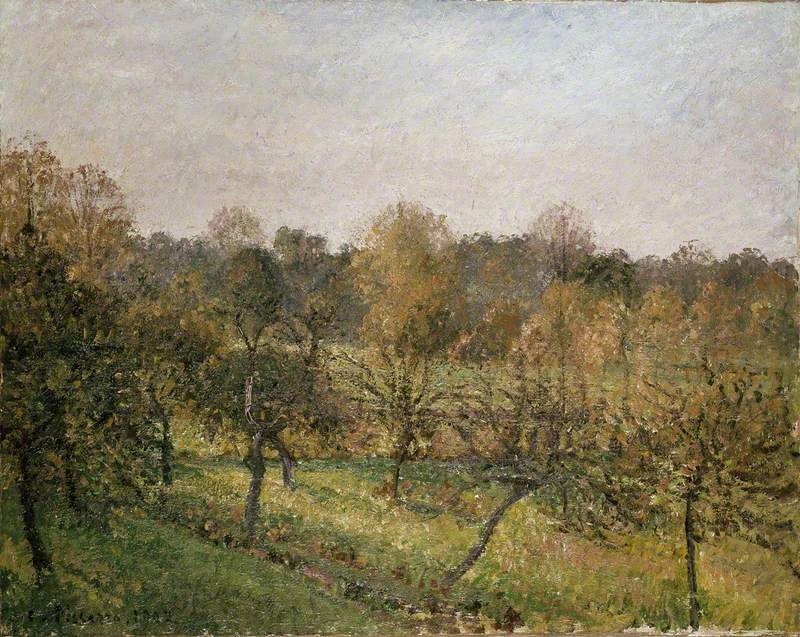Tramonto a Éragny - sur, Epte, autunno 1902, Ashmolean Museum, Oxford